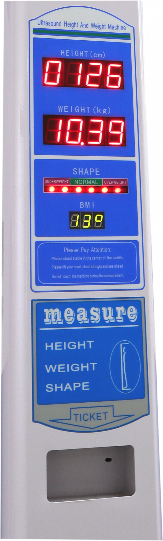 medizinische Höhengewicht bmi Skalen mit Thermal-Drucker und geführter Anzeige