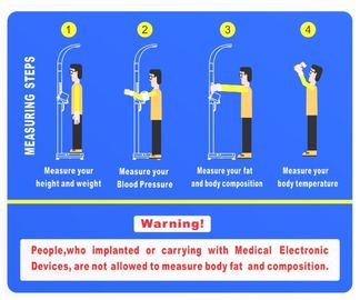 Foldable Automatic Height And Weight Machine With Blood Pressure & Body Fat Measure