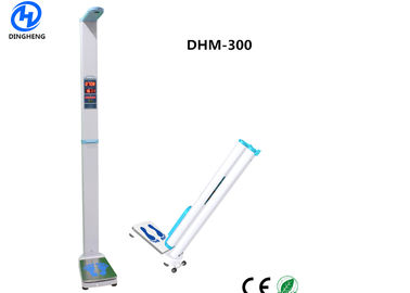 Medical height weight scales with land wheel and foldable function
