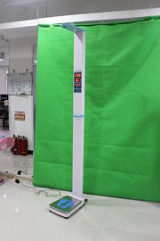 Medical height weight scales with land wheel and foldable function