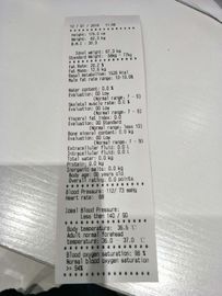 Folding height weight scales with blood pressure , fat mass, bmi analysis